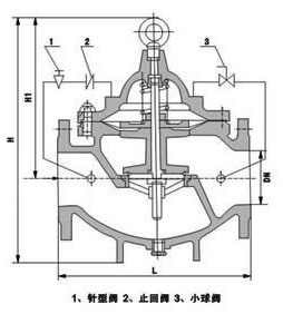 300X緩閉止回閥結(jié)構(gòu)圖