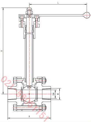 DQ11F-16P低溫球閥結(jié)構(gòu)圖
