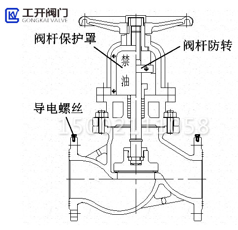 氧氣截止閥結(jié)構(gòu)圖